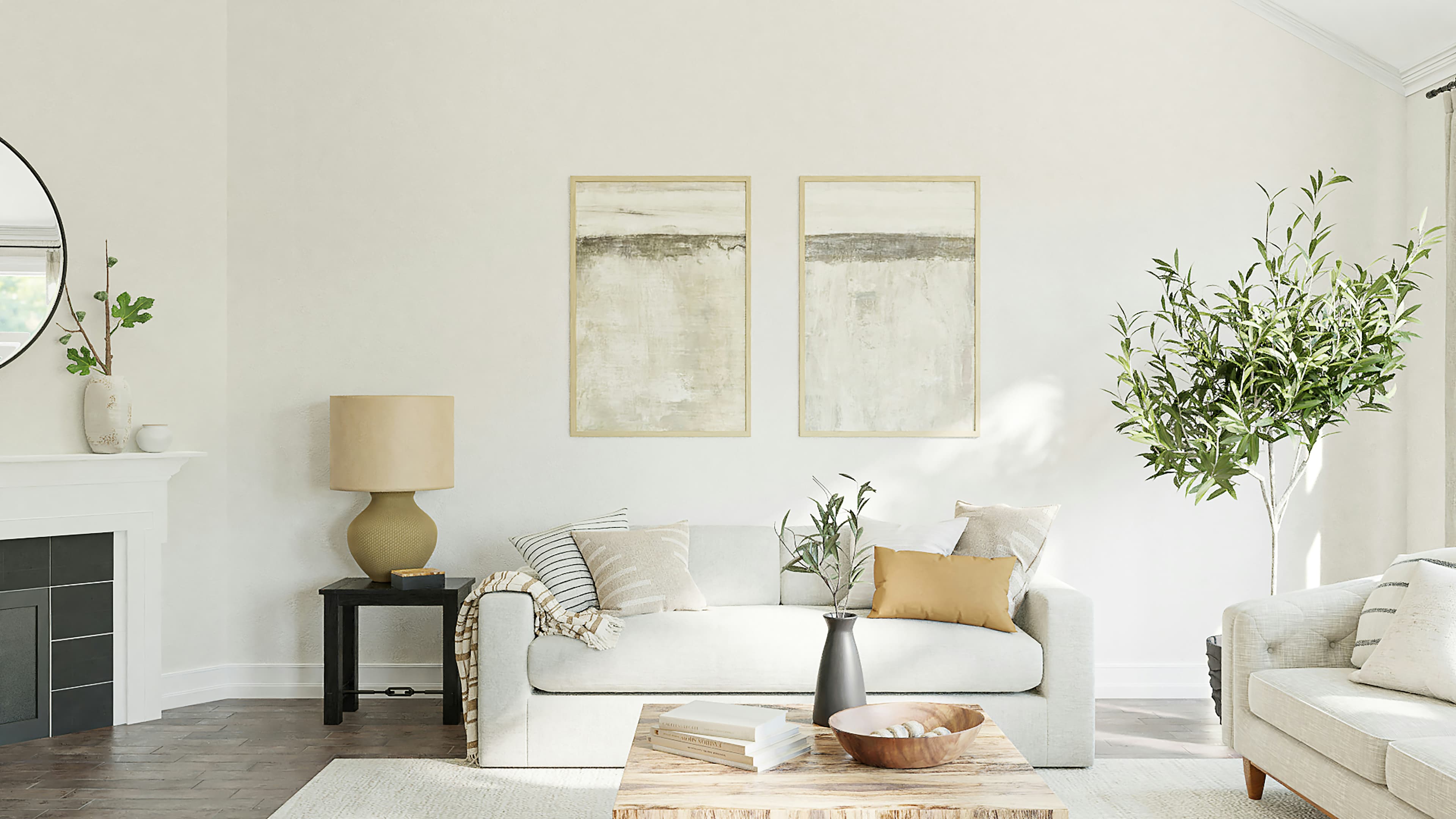 white styled living room white styled living room